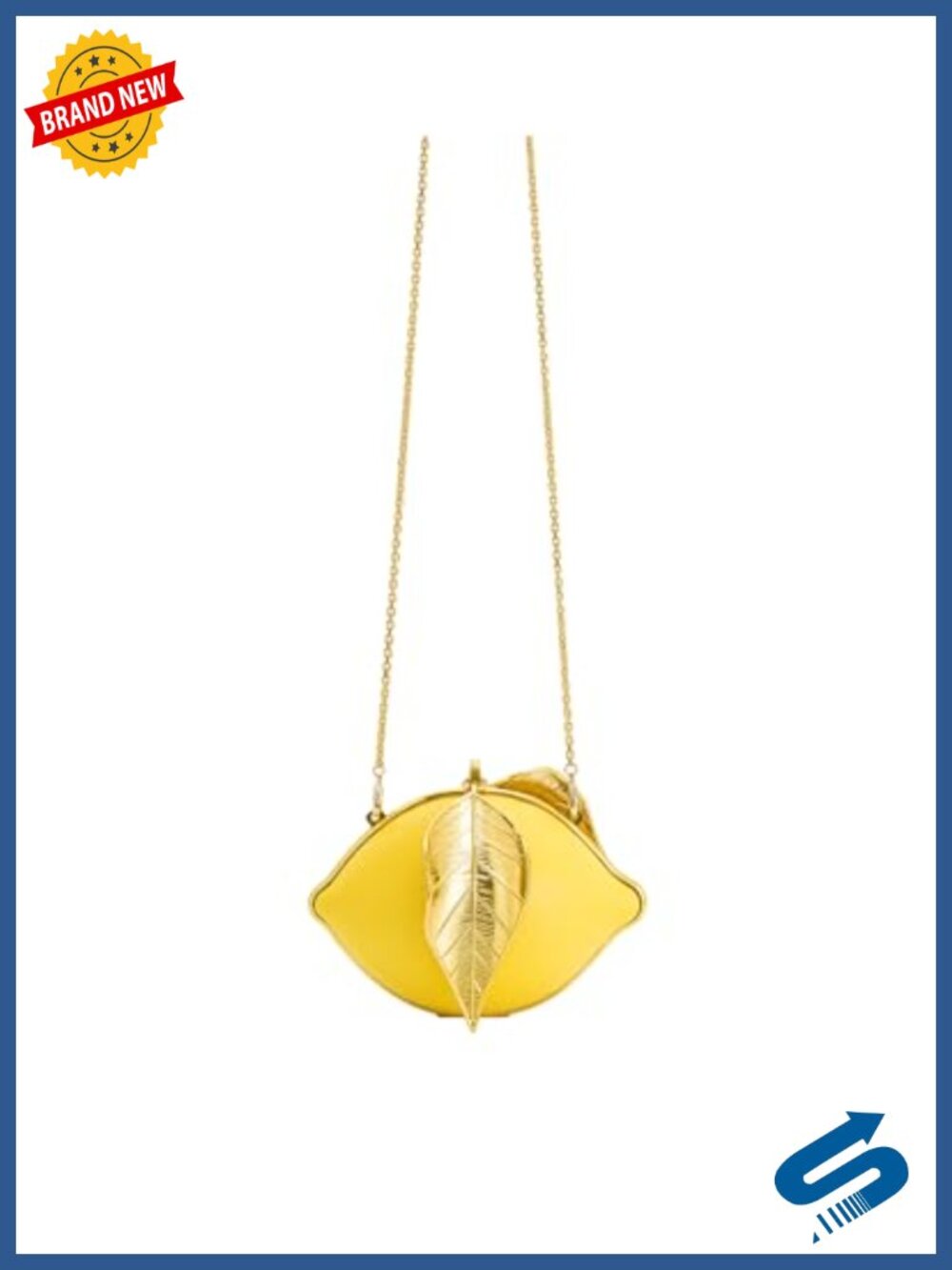 Vegan Leather Metal Structure Clutch Hand Crossbody